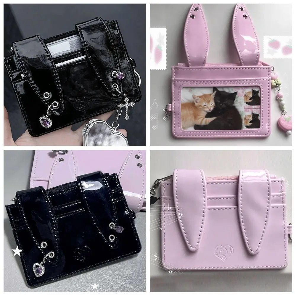 Cute Multi-Card Slot Card Holder Portable PU Leather Multi-Card Slot Storage Bag Waterproof Portable ID Card Holder