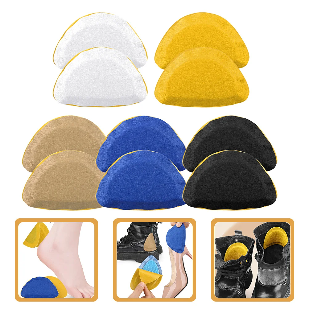 Almohadillas antifricción resistentes al desgaste, empuñaduras de talón para botas, tacones altos, zapatillas de deporte, insertos de cojín de talón, herramienta para el cuidado de los pies, 5 uds.