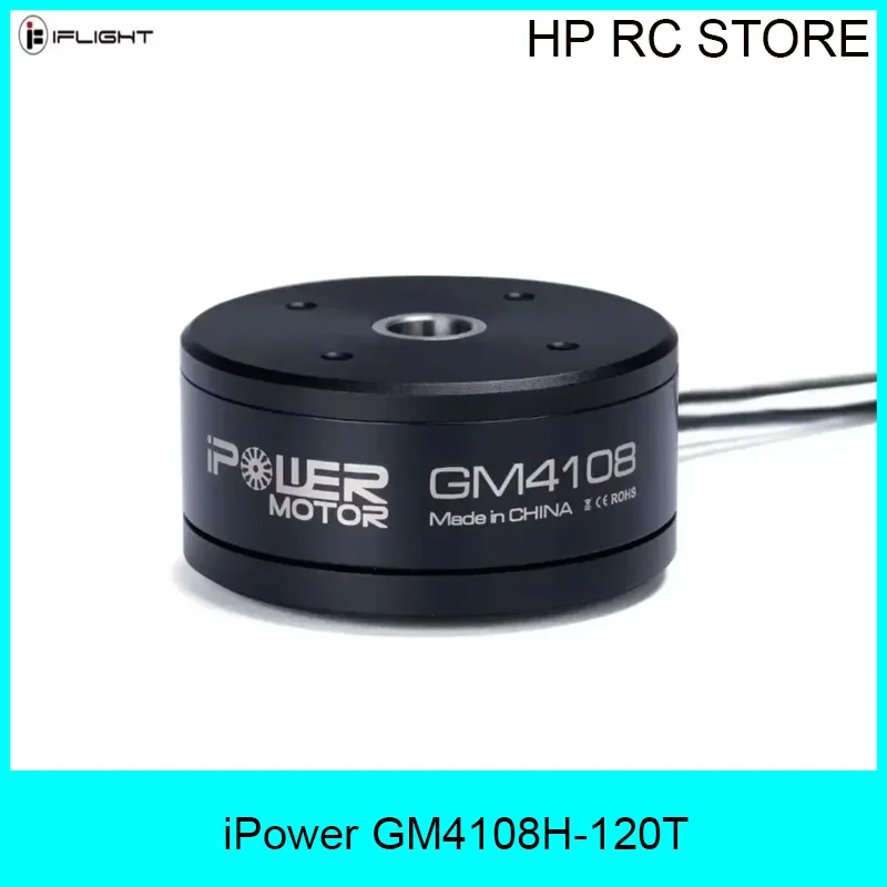iFlight iPower GM4108H-120T 4108 Brushless Gimbal Motor 8mm Hollow Shaft 7.9mm Aluminum Slipring for FPV Camera Gimbal