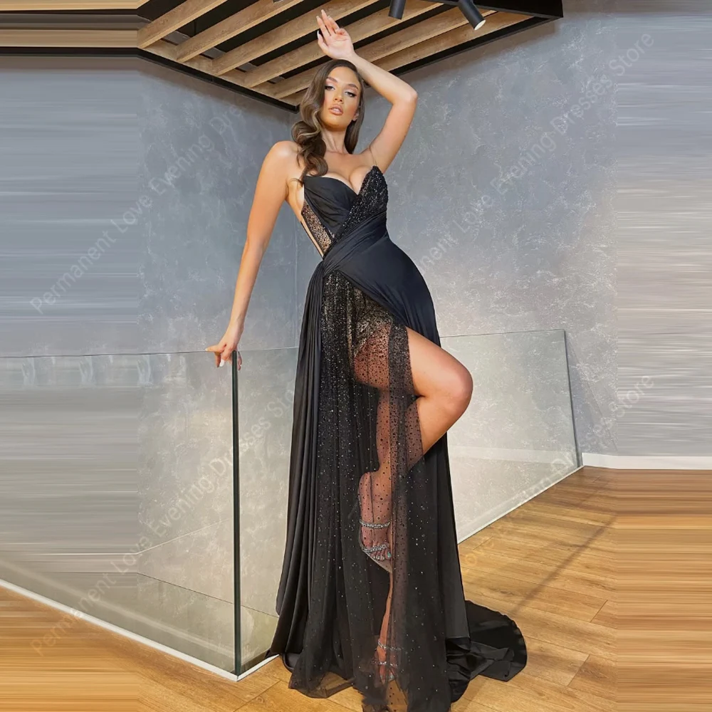 

Sexy V-Neck Women Evening Dresses Gorgeous Sleeveless Customized Satin Prom Gowns Cocktail Party Mopping Length فساتين سه 2025