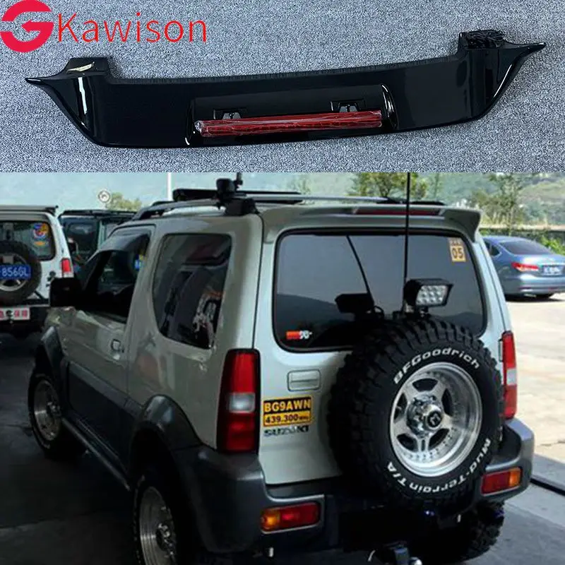 

For SUZUKI JIMNY Spoiler 2007-2017 SUZUKI JIMNY High Quality ABS Material Car Rear Wing Primer Color Rear Spoiler