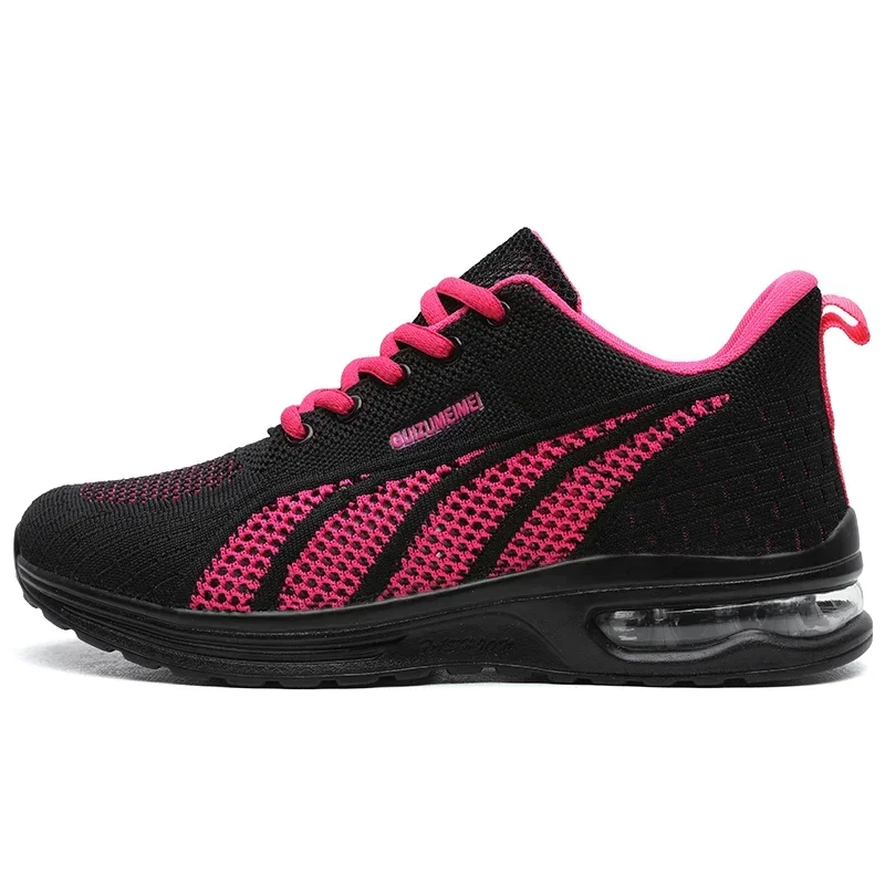 New Running Shoes Ladies Breathable Sneakers Summer Light Mesh Air Cushion Women\'s Sports Shoes Outdoor Lace Up Training Shoes