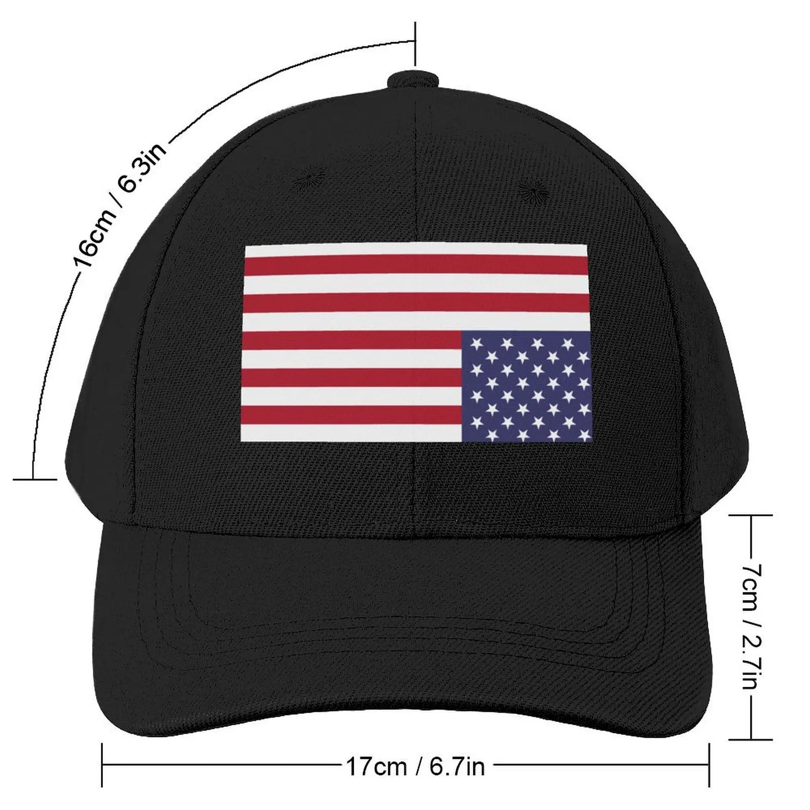 American Flag Upside Down Baseball Cap Streetwear derby hat Caps For Men Women's