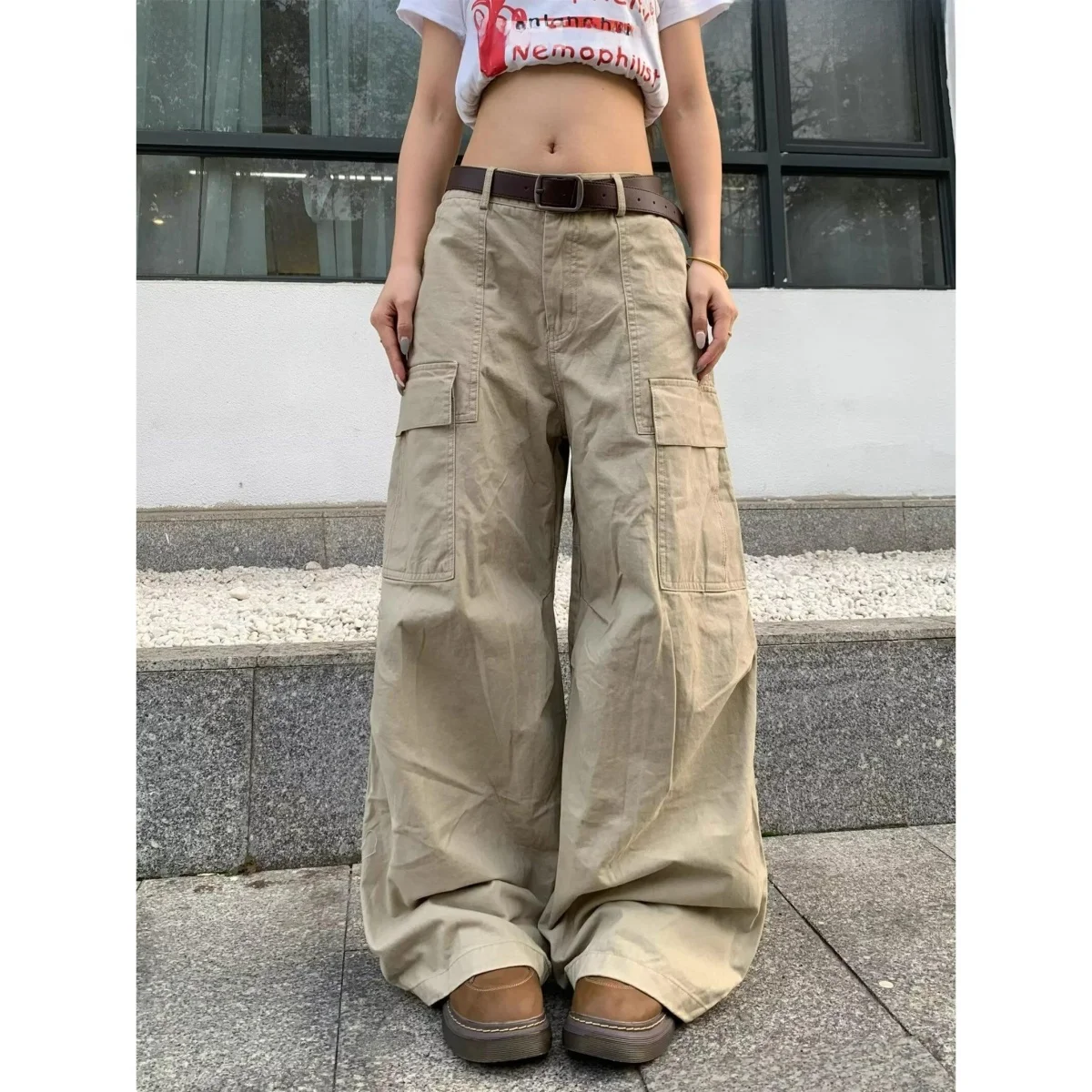 

New 2025 Men's Loose Casual Pants Korean Style Trendy Versatile Thin Wide Leg Floor Length Summer Long Trousers