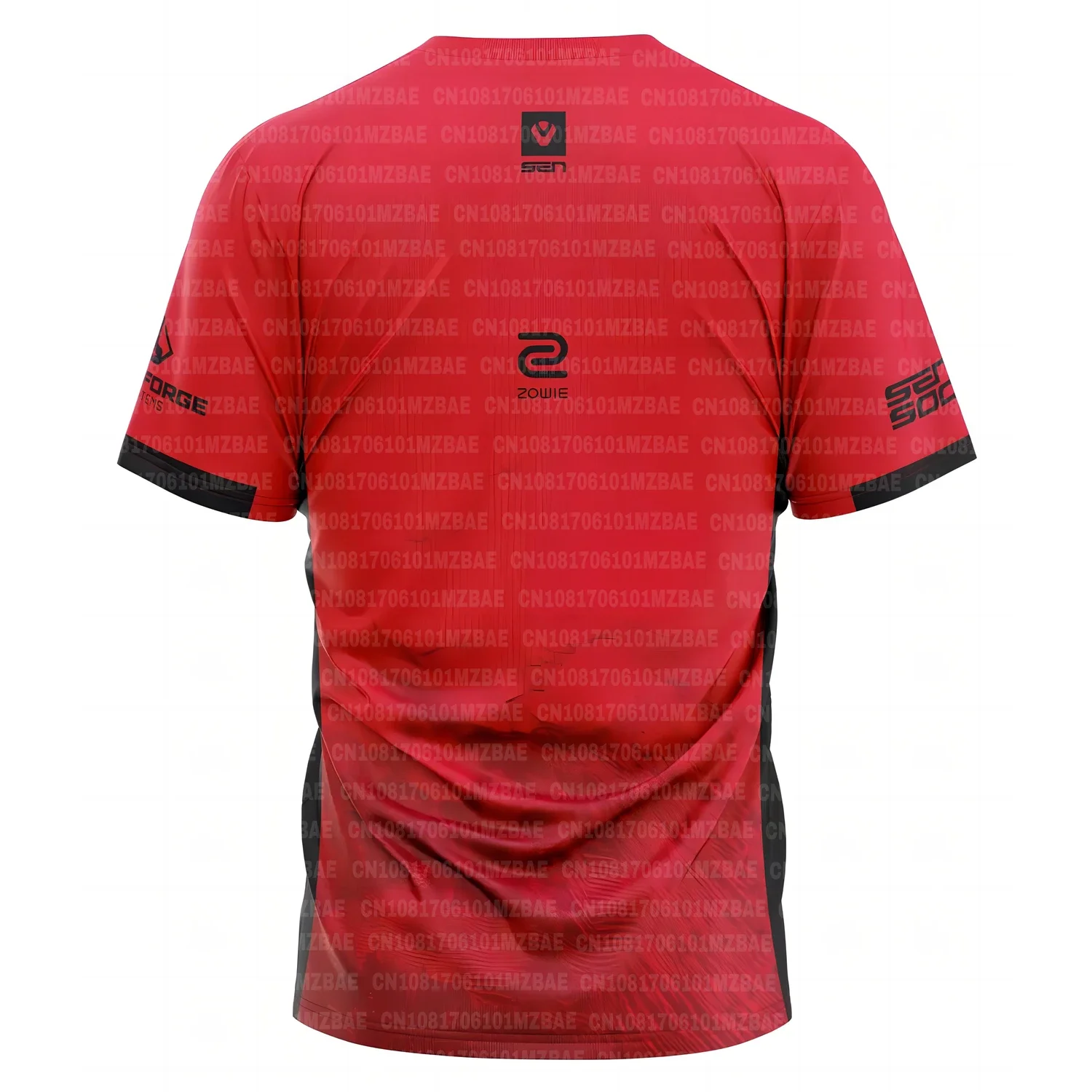 Sentinels 2024 Esports Team Men's Jersey Summer Short Sleeve T-Shirt Custom Uniform Play Game Valorant Clothing Custom