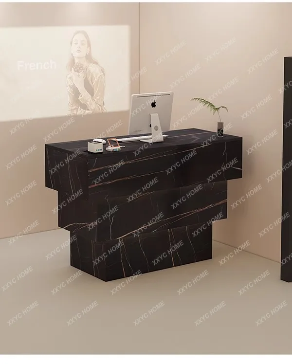A Clothing Store Bar Checkout Page Cream Style Women's Clothing Store Simple And Modern Reception Desk