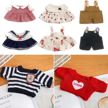 LaLafanfan 오리 옷 스웨터, 만화 봉제 인형, 부드러운 오리 인형 장난감, 동물 생일 선물, 30cm 카페 DIY 