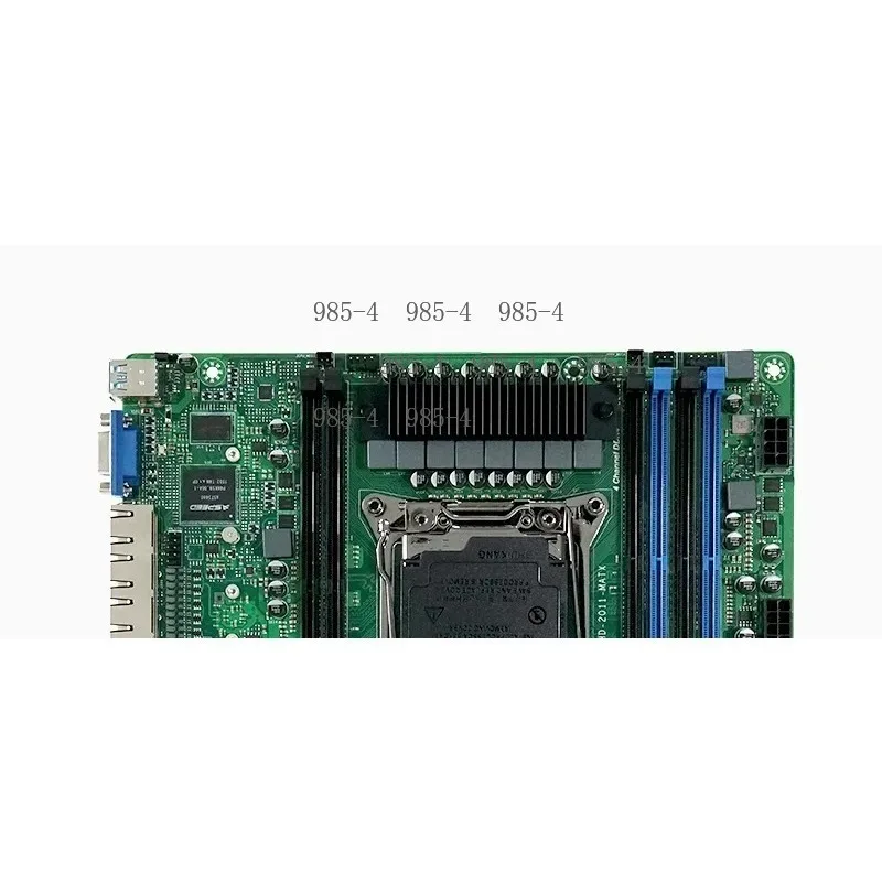 Quad 2.5G 10SATA MATX Motherboard E5-V3V4 Compatible for NAS Soft Routing IPC