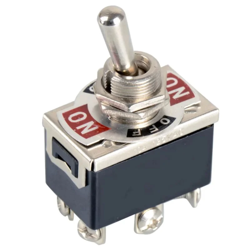 

High Quality 1PCS E-TEN1322 15A/250V 6 pin Waterproof Switch Cap On-Off-On Miniature Toggle Switches