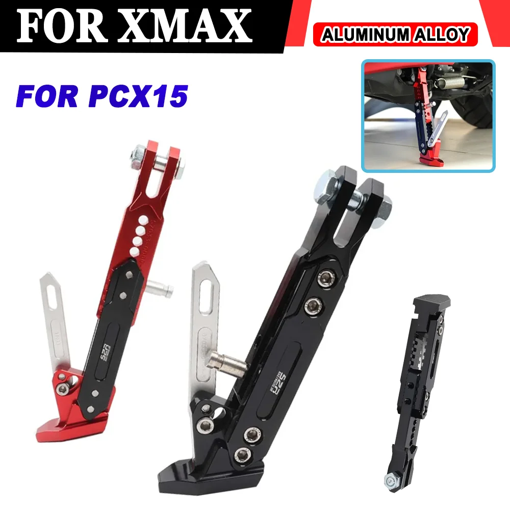 

Accessories Adjustable Kickstand Sidestand Parking Foot Side Stand For Xmax PCX150 TMAX NMAX PCX VESPA XADV Forza Burgman Kymco