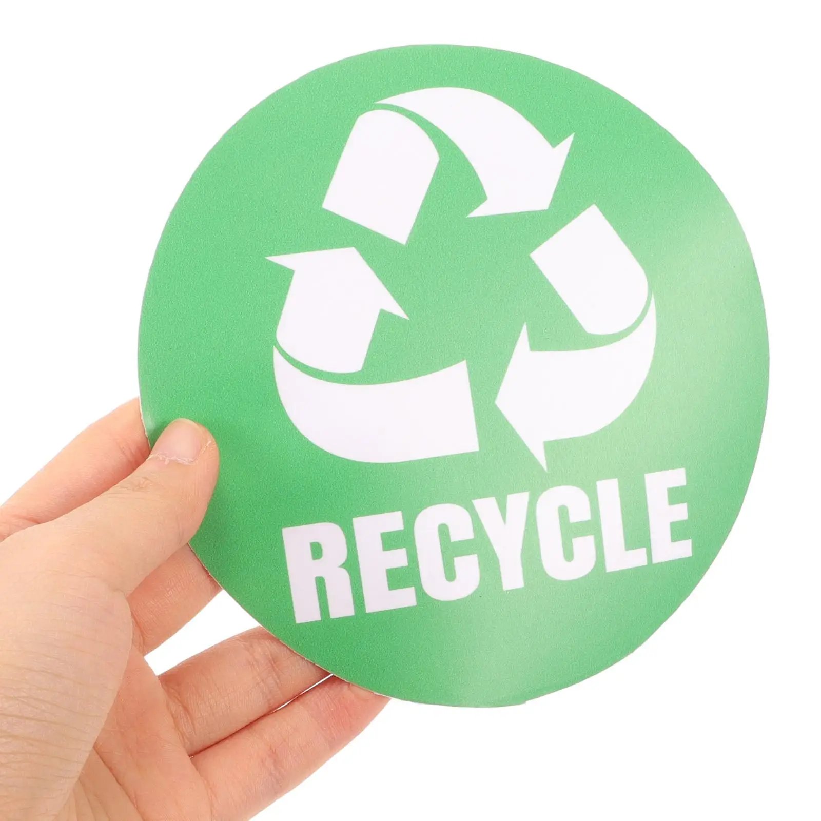 12 Pcs Garbage Sorting Stickers Recycling Trash Can Labels PVC Material Practical Waterproof Easy to Use Traffic Safety