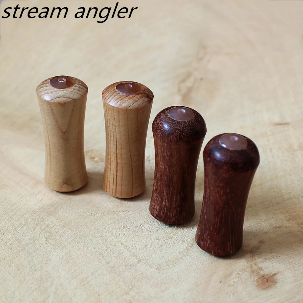 Solid Wood Knob Primeval Blood Sandalwood Cypress Knobs 2.5g Fit For Daiw A Shiman O With Bearings Stream Angler Products