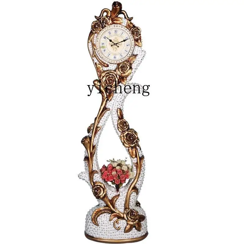 ZC living room floor clock silent creative watch classical art home clock pastoral direct sales