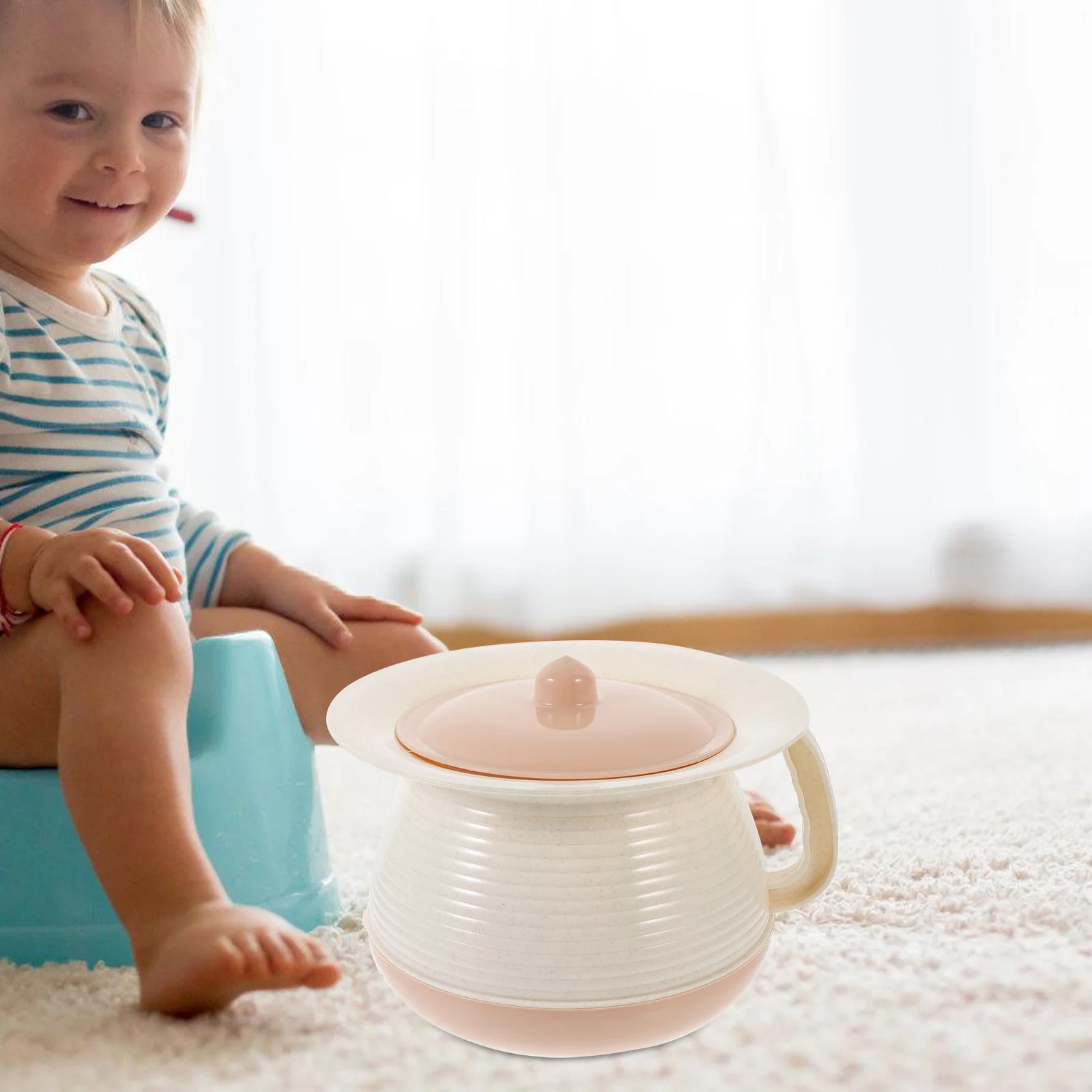 دلو البول للرضع، وعاء غرفة بلاستيكي محمول، مرحاض بجانب السرير قابل لإعادة الاستخدام للأطفال وكبار السن والحوامل للاستخدام المنزلي أثناء السفر #1