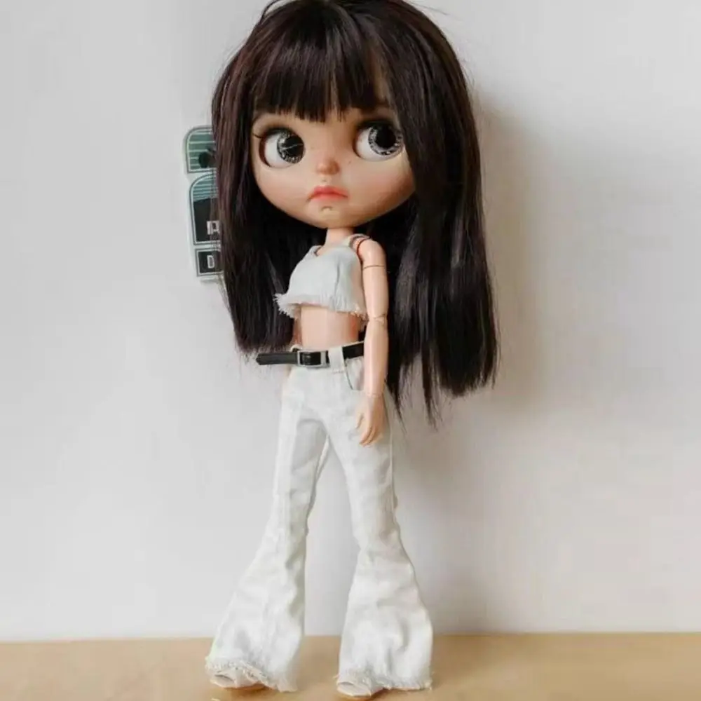 

Повседневная одежда, милые брюки-клеш, модные куклы ручной работы, джинсы, брюки, аксессуары «сделай сам» для кукол Blythe ob24 ob22