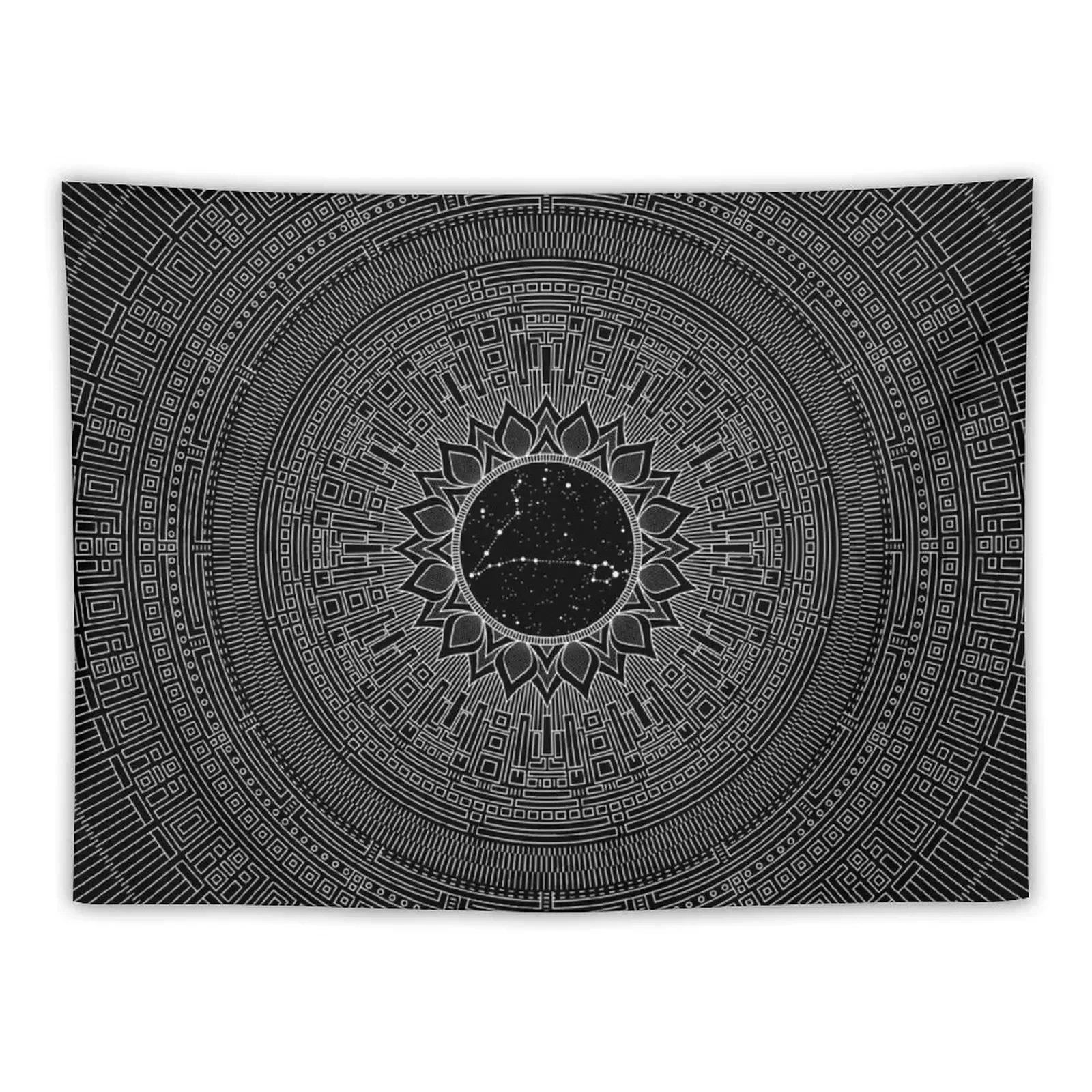 

Pisces Mandala. 2017 Tapestry On The Wall Decoration For Rooms Tapestry