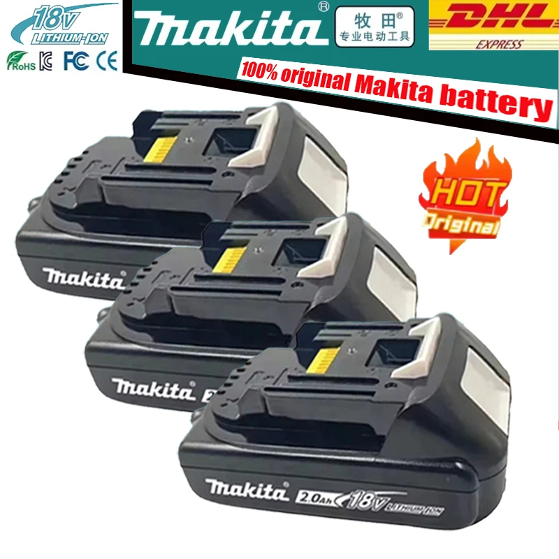 Original Makita Battery🔋18V 2.0Ah  ,Suitable for all 18V electric tools in Makita, BL1850B BL1850 BL1840 BL1860 BL1890 BL1830