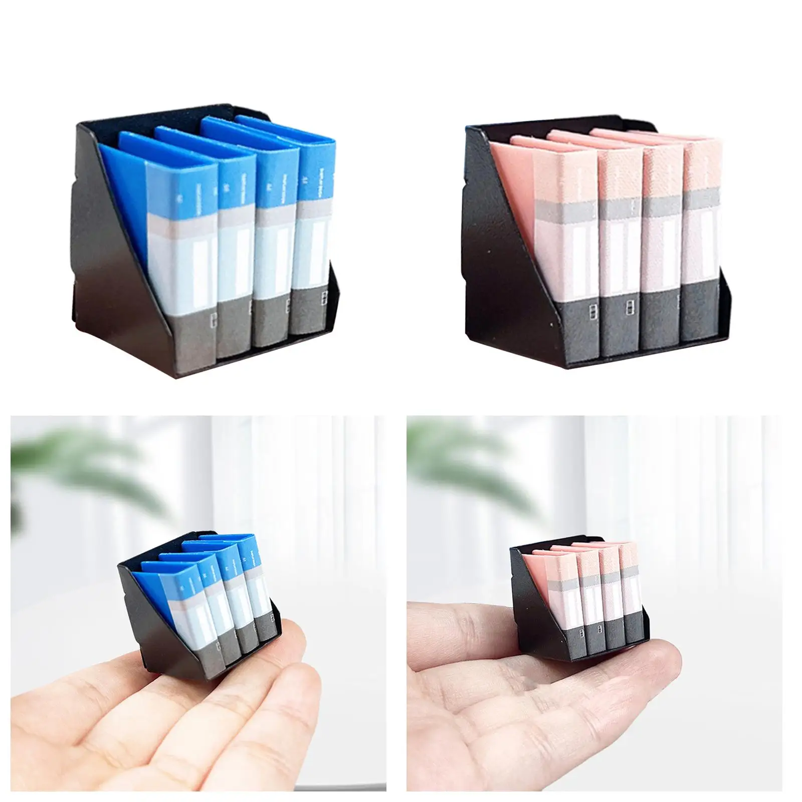 منظم ملفات بيت الدمى بمقياس 1:12، منظم مستندات صغير، ديوراما الحرفية