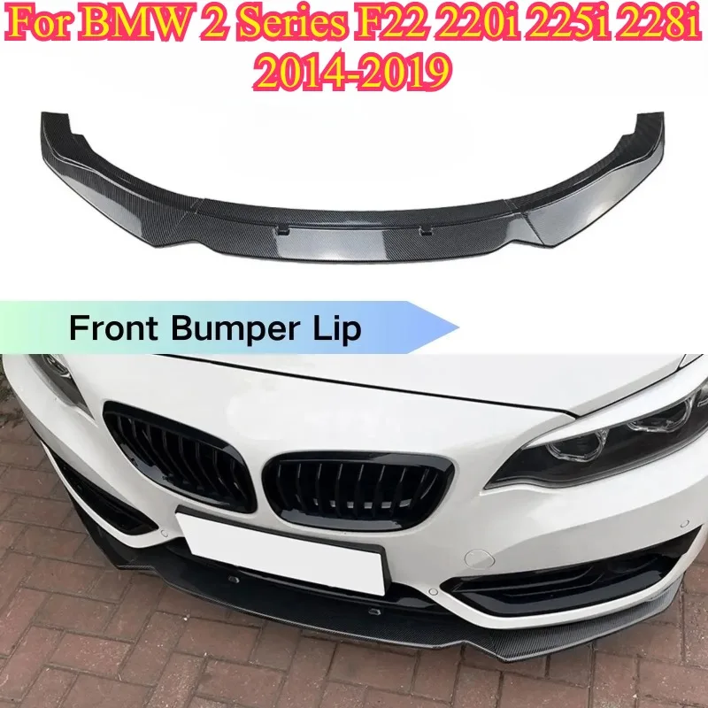 

Front Bumper Lip Splitter for BMW 2 Series F22 220i 225i 228i 2014 -2019 2017 2018 Diffuser Spoiler Lip Bumper Guard Protector