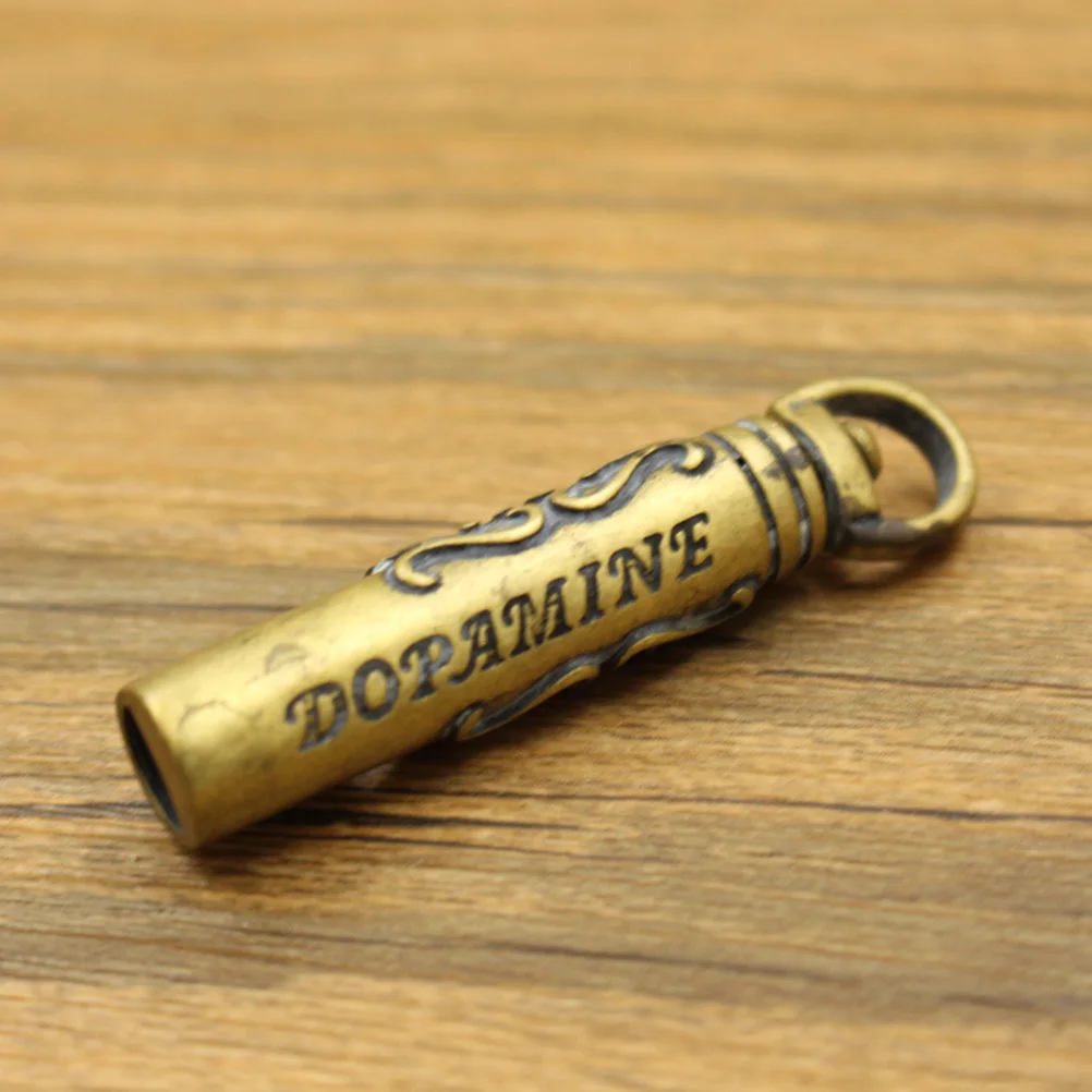 النحاس قلادة الجمجمة نمط الطوارئ في الهواء الطلق صفارة إنقاذ للتخييم التنزه أداة السلامة المحمولة المعادن صافرة المفاتيح