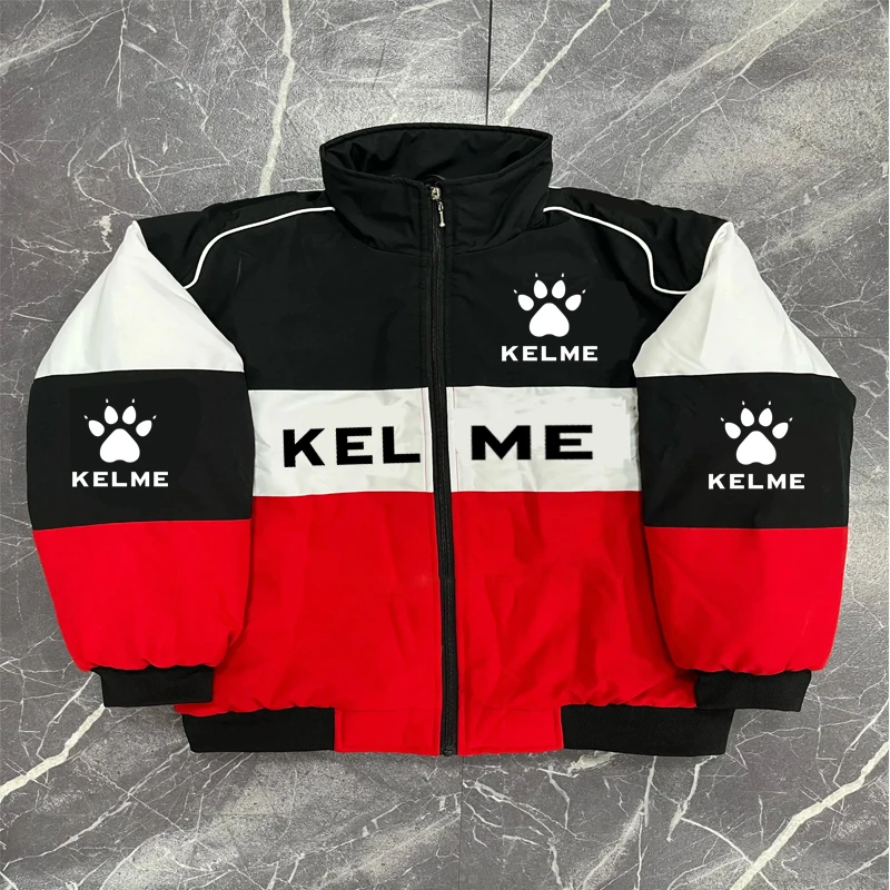 Best-selling quality KELME thick jacket - Men's autumn and winter motorcycle jacket - Men's autumn and winter cotton stand-up co