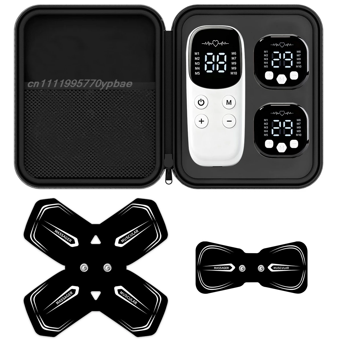 EMS TENS Massager Masajeador Wireless Portable Dual Channel Home Office Body Relaxation Muscle Stimulator Kit EMS TENS Massager
