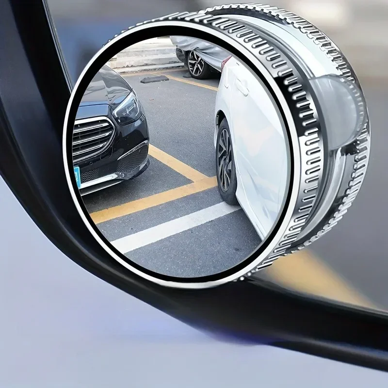 

Car Rearview Mirror Suction Cup Small Circular Mirror Car 360 Adjustable Large Field View Auxiliary Wide-angle Blind Spot Mirror