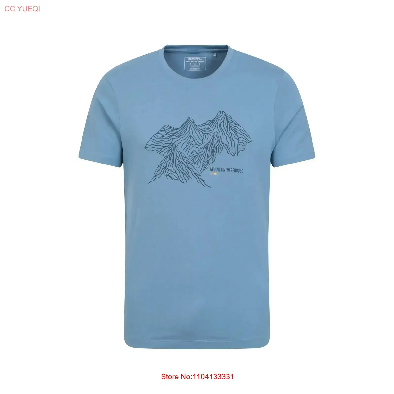 

Мужская футболка Mountain Warehouse Tonal Natural MW2517, винтажная стираная растянутая универсальная мужская дизайнерская одежда унисекс с графическим рисунком