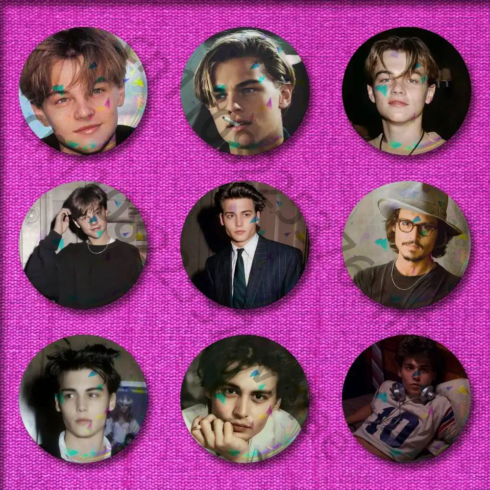 

Actor J-Johnny Depp Badge For 75mm 25mm 44mm 32mm 58mm Round Pin Brooch Insignia Shell Adornment