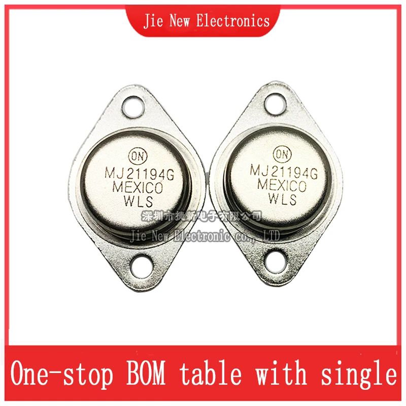 2PCS/LOT MJ21194G MJ21194 MJ21193G MJ21193 TO-3  high power amplifier pair tube image 3