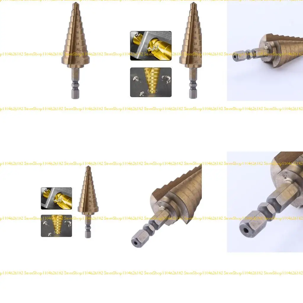 

Q2Q4 6mm to 25mm Steps HSS Holes Cutter Step Cone Drill Bit Shank 1/4" New