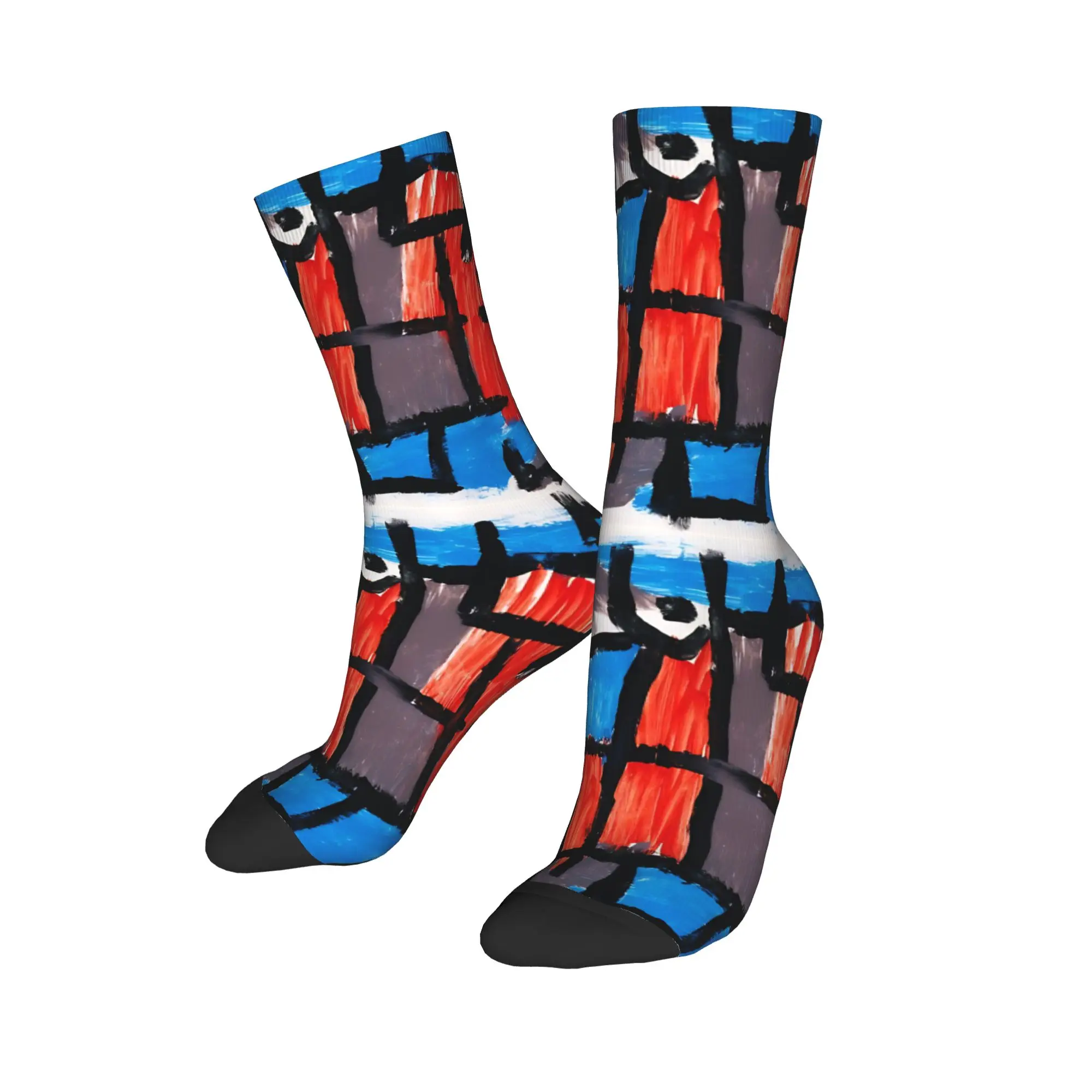 Winter Warm Crazy Design Men's Women's Paul Klee The Hour Before One Night  Socks  Breathable Crew Socks