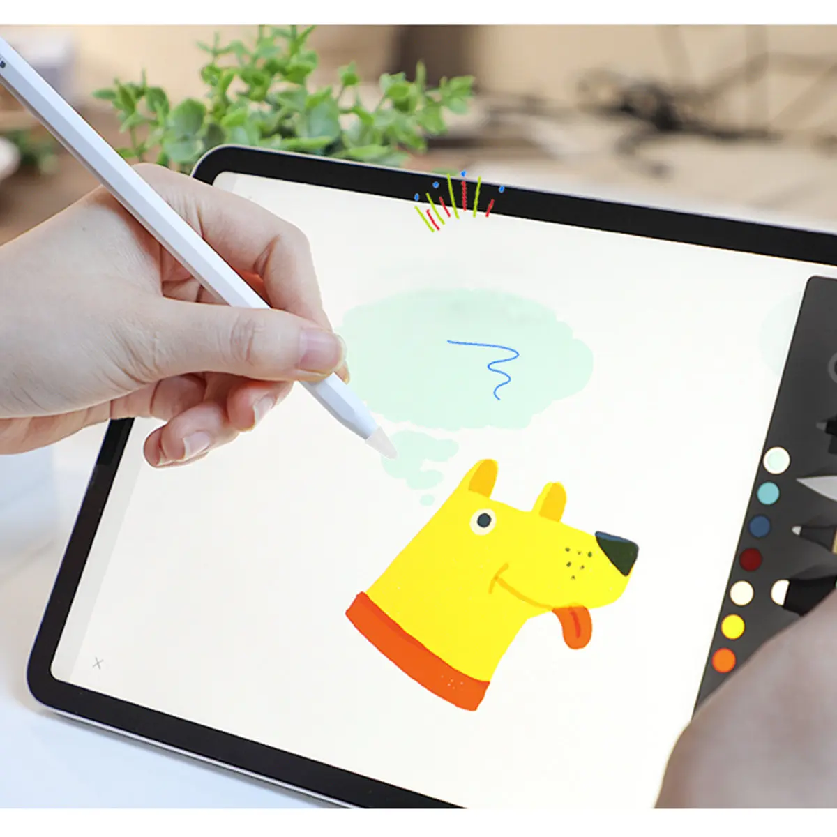 8Pcs Stylus Cover Silicone Anti-Slip Protective Nib Sleeve for Pencil 1 2 Accurate Drawing Writing Reduced