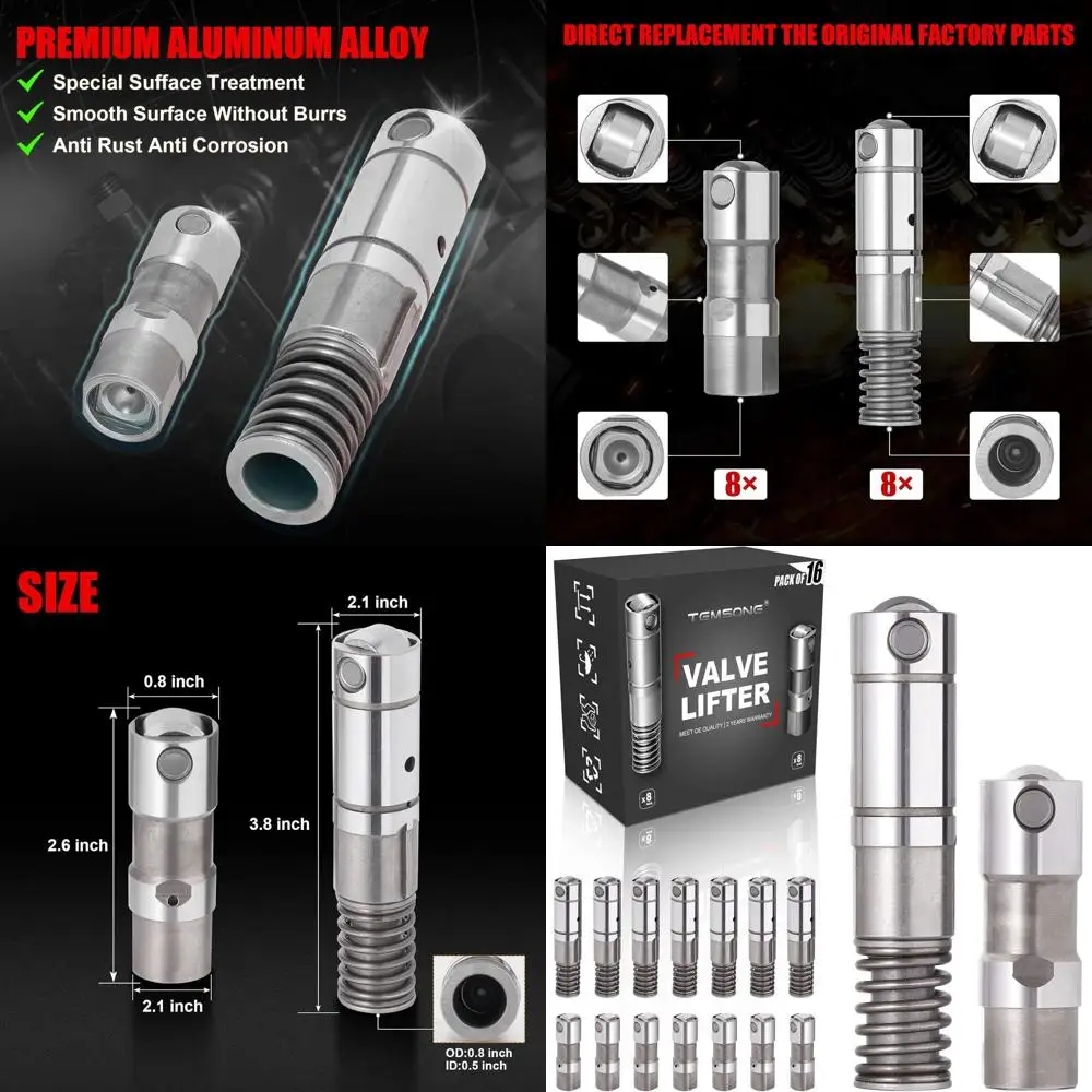 

(Оригинальное качество OE) 16 шт. гидравлические роликовые подъемники клапана управления активным топливом, совместимые с GMC Cadillac Chevrolet Chevy Bu