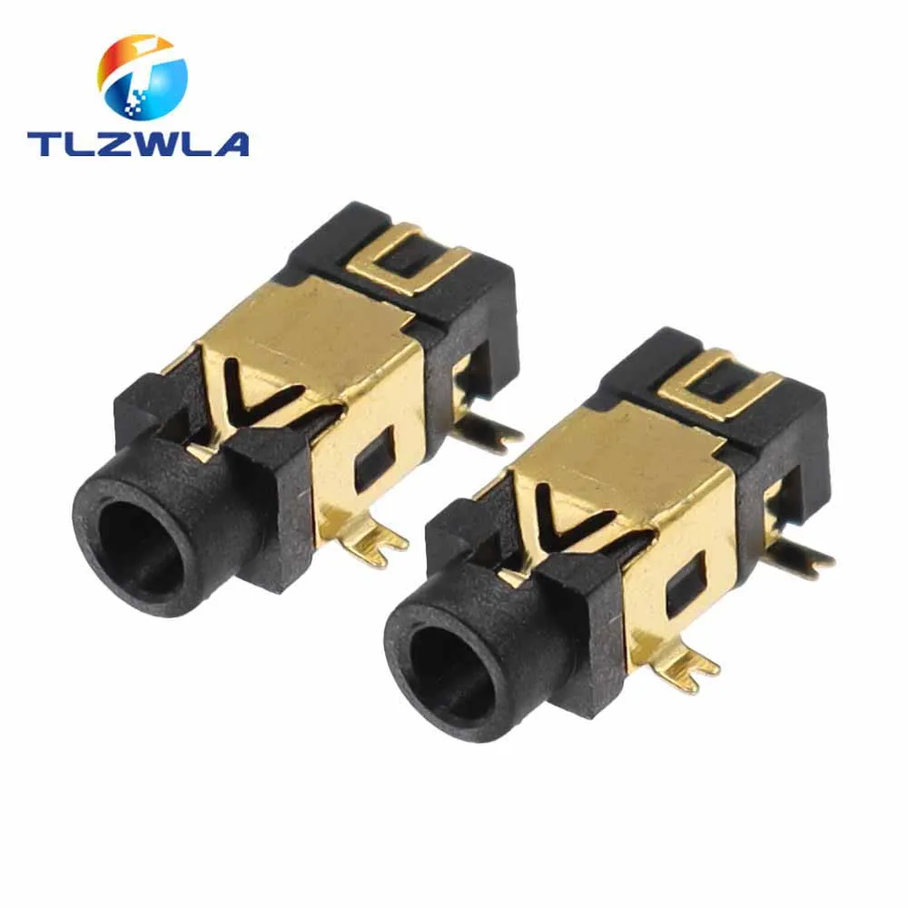 10PCS PJ-209 PJ209 Stereo Jack 2.5MM Golden Female Headphone Socket