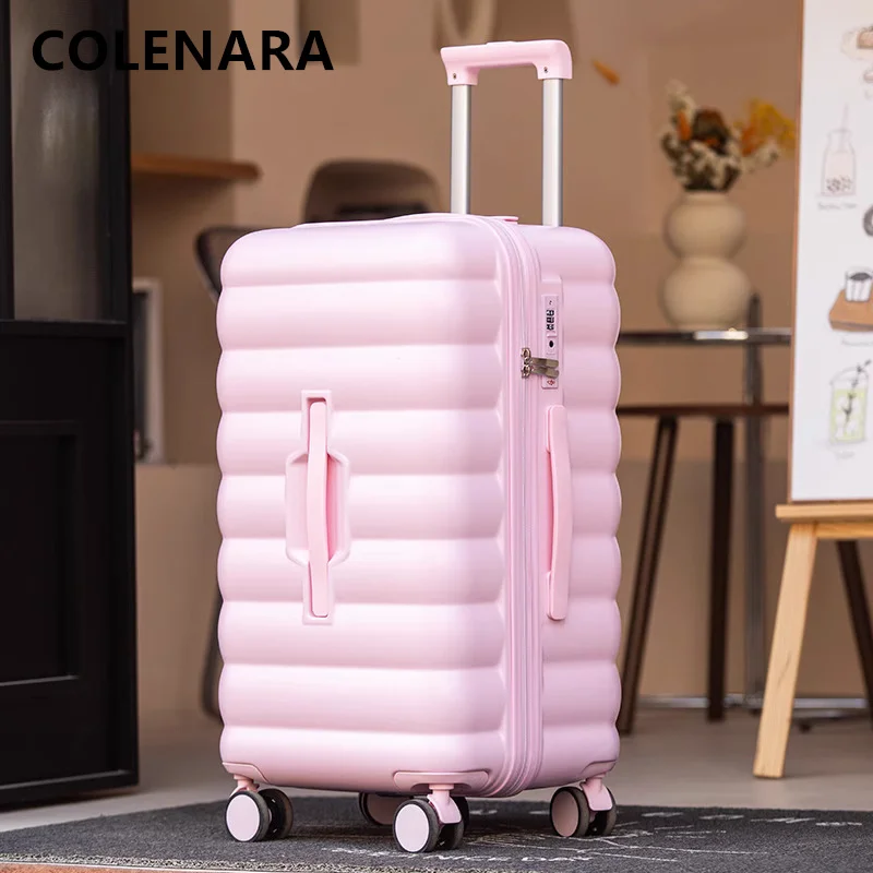 

Чемодан на колесиках COLENARA из АБС-пластика + ПК, чемодан на колесиках для студентов, женские дорожные сумки на колесиках 20 дюймов, 22 дюйма, 24 дюйма, 26 дюймов, 28 дюймов, багаж