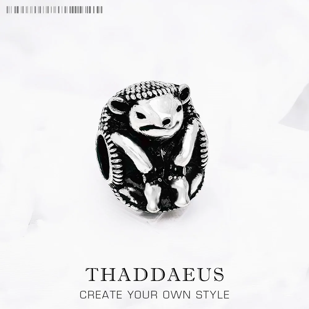 Beads Hedgehog, 925 Sterling Silver European DIY Bijoux Jewelry Accessorie Gift For Women