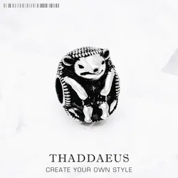Beads Hedgehog, 925 Sterling Silver European DIY Bijoux Jewelry Accessorie Gift For Women