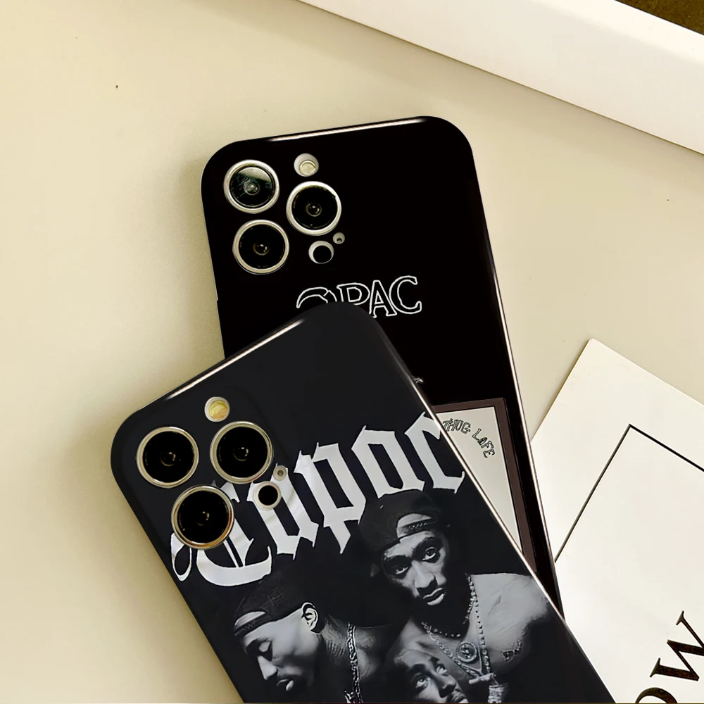 Rapper 2 Pac Tupac Shakur Phone Case For IPhone 16 15 14 13 12 11 Plus Pro Max Mini All-inclusive Tough Personalized Cover