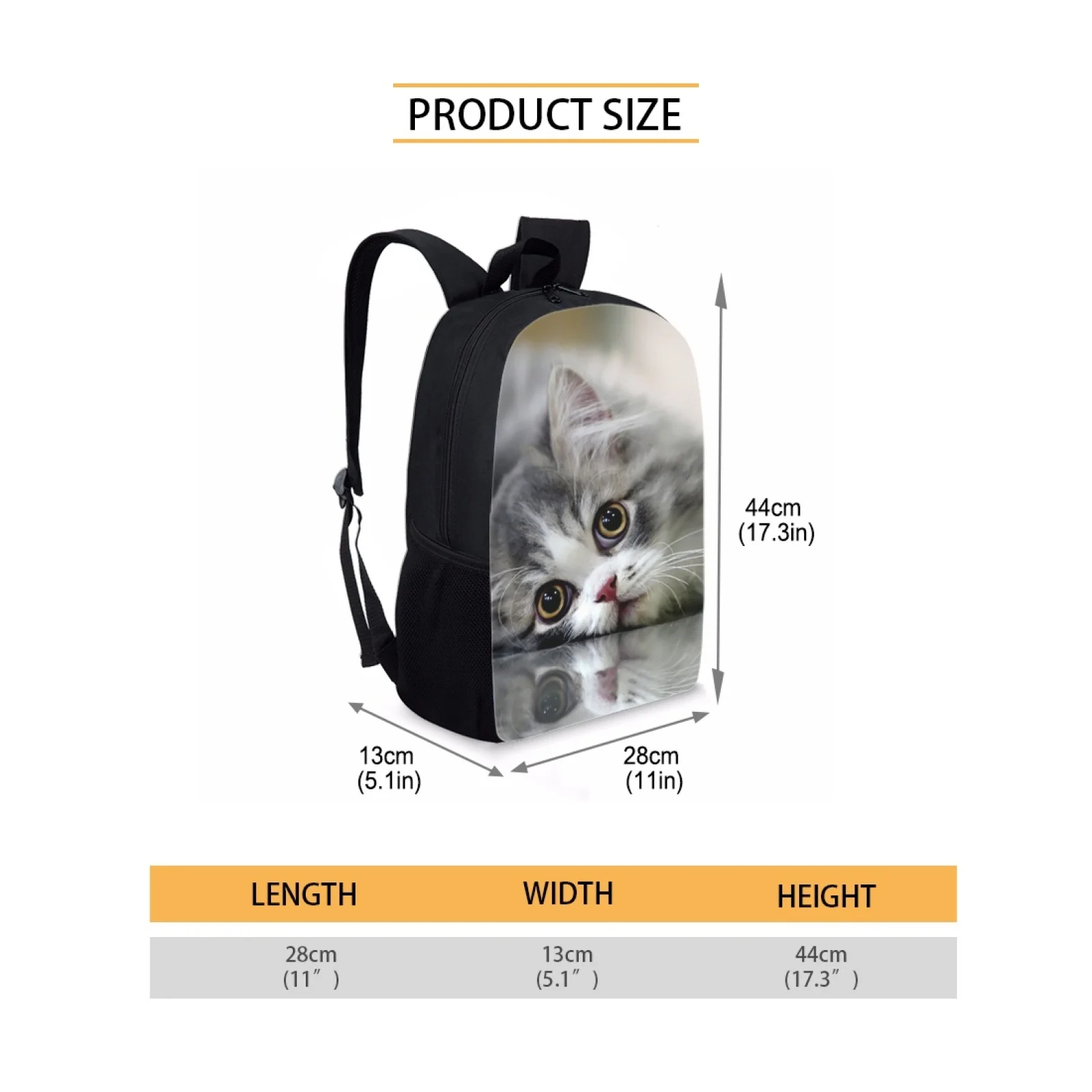 Children Backpack Kids School Bags for Teenager Boys Girls Cute Cat Print School Satchels Bookbag Schoolbag Student Book Bag