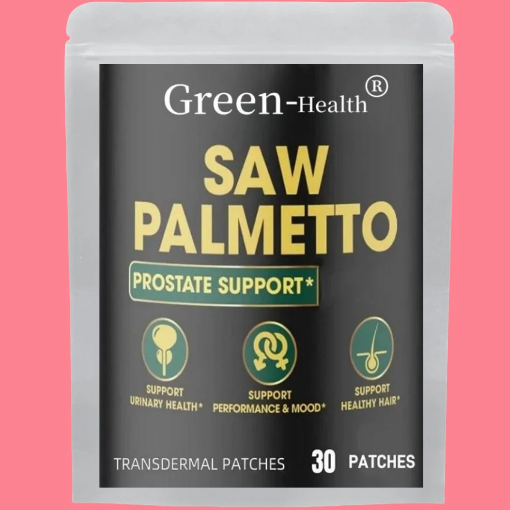 

Saw Palmetto Transdermal Patches Hair Growth Energy - 30 Patches One Month Supply