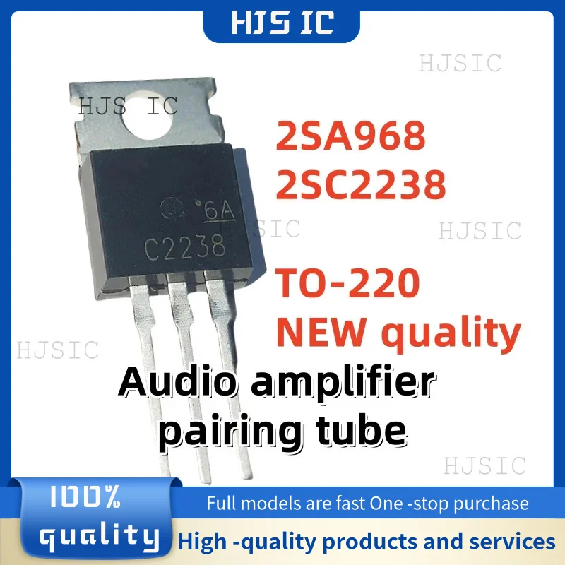 10PCS=5Pairs NEW 100% quality 2SC2238 C2238 2SA968 A968 TO-220 Audio amplifier pairing tube transistors electronics