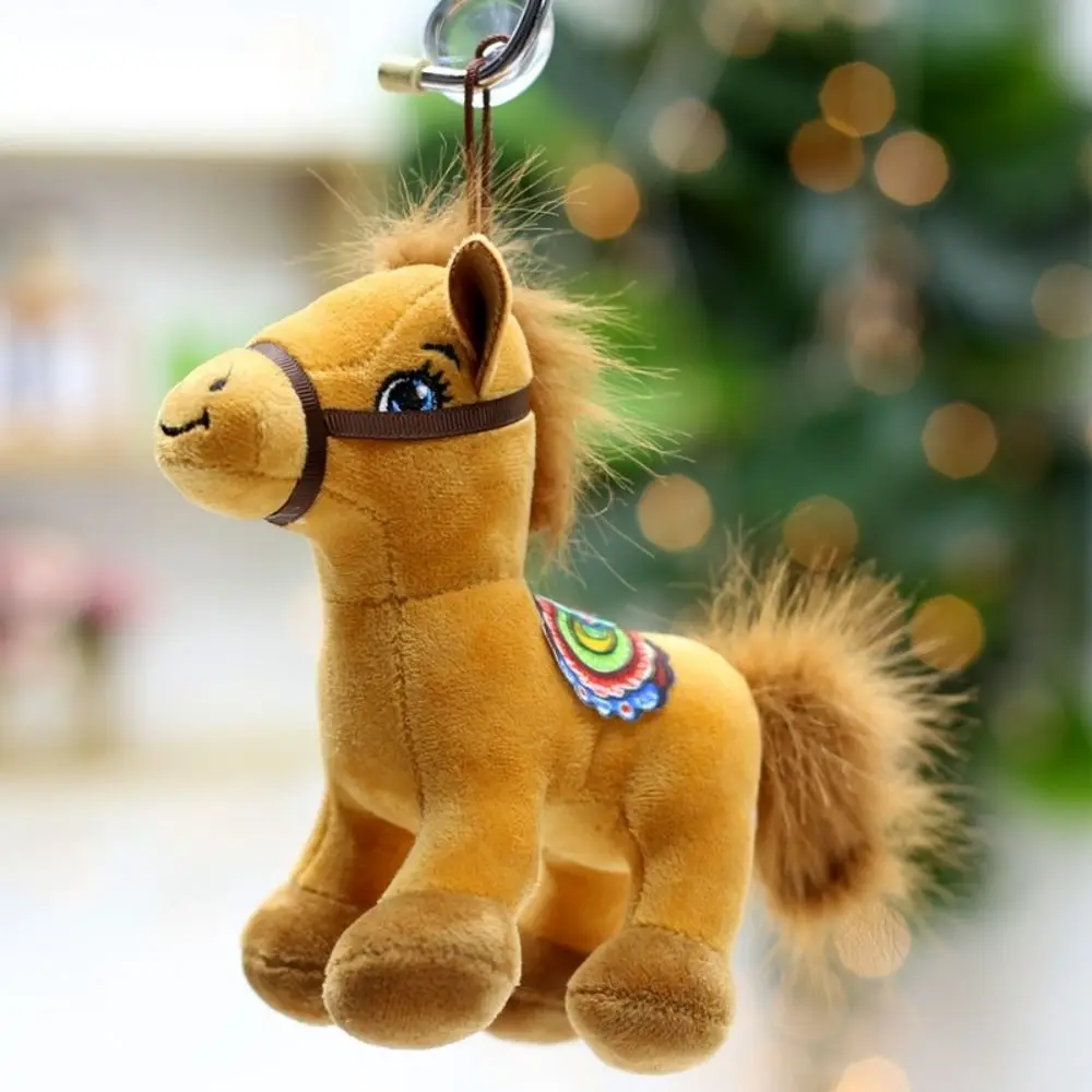 Schattig knuffeldier paard zacht jaar van het paard paard schattige Kawaii dierenriem paard hanger hangende decoratie