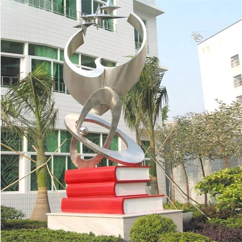 Sculpture Garden Landscape Sales Department Community Square City Metal Abstract Rubik's Cube Sculpture Model Production