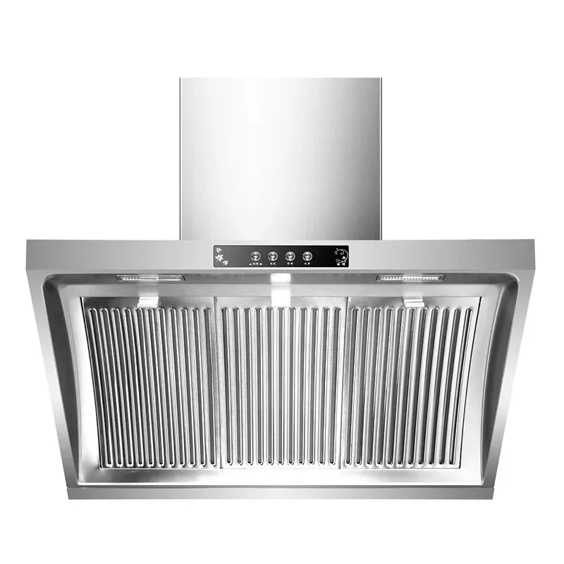 Household Range Hood for 900mm Side Suction Stainless Steel Panel Hanging Household Smoke Exhauster Kitchen Exhaust Hood