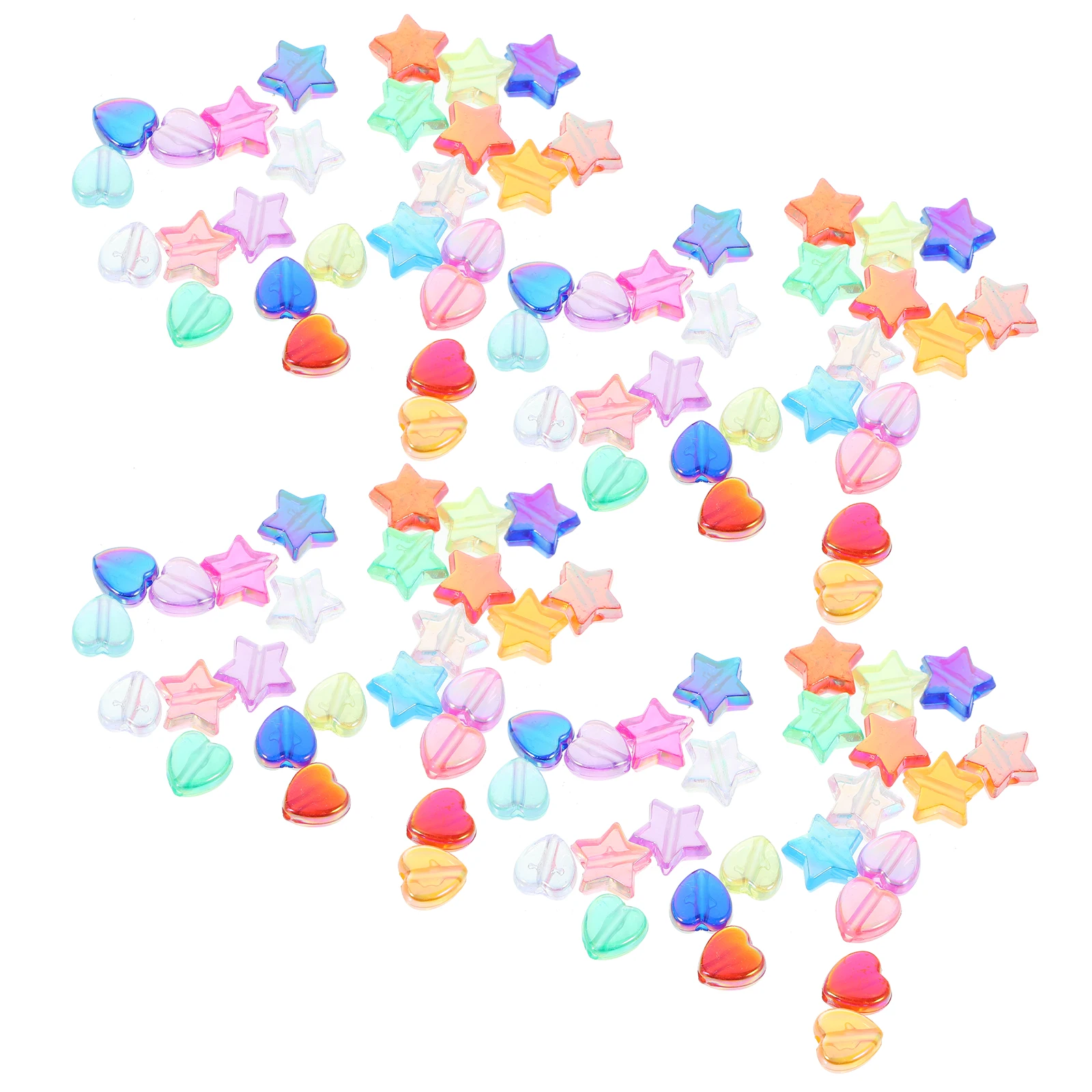 

Акриловые свободные бусины, бусины-разделители со звездами, серьги-сердечки, изготовление ювелирных изделий своими руками, гладкая поверхность, удобное на ощупь, прочная одежда