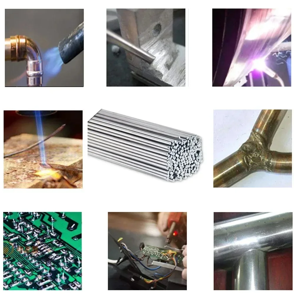10 Stück Aluminium-Lötstäbe ohne Lötpulver, Niedrigtemperatur-Aluminium-Zinn-Lötdraht, Lötstab-Werkzeugset – Detail 8