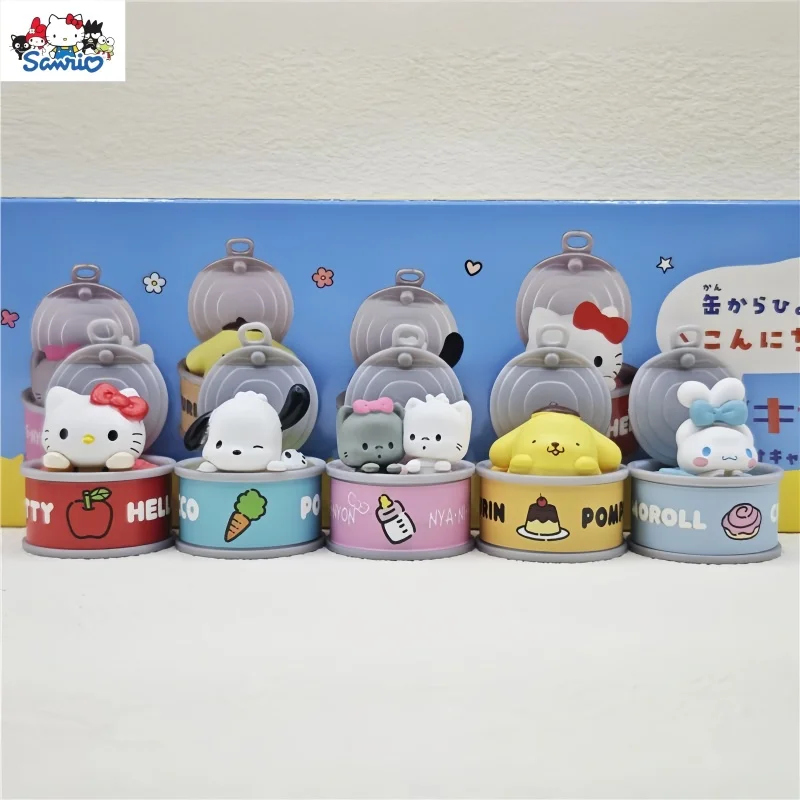Tomy Gashapon Canned Figure Sanrio Characters Hello Kitty Cinnamoroll Pompompurin Pochacco  Decor Ornament  Enthusiast