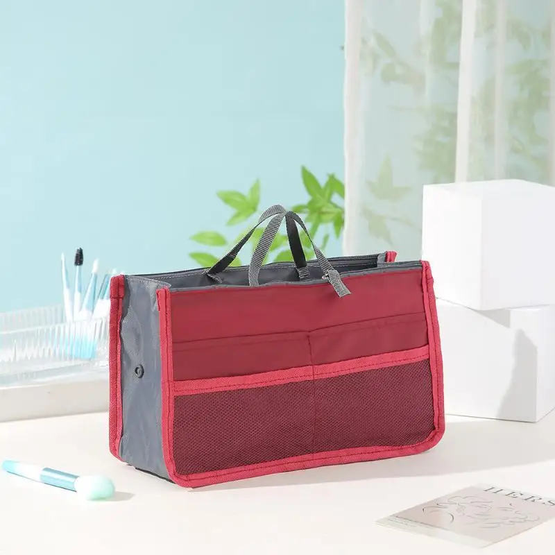 Multifunktionale Doppel-Faltbare Aufbewahrungstasche mit Doppelreißverschluss und Großer Öffnung, Kosmetik-Organizer für Einfachen Zugang auf Reisen und zu Hause – Detail 2