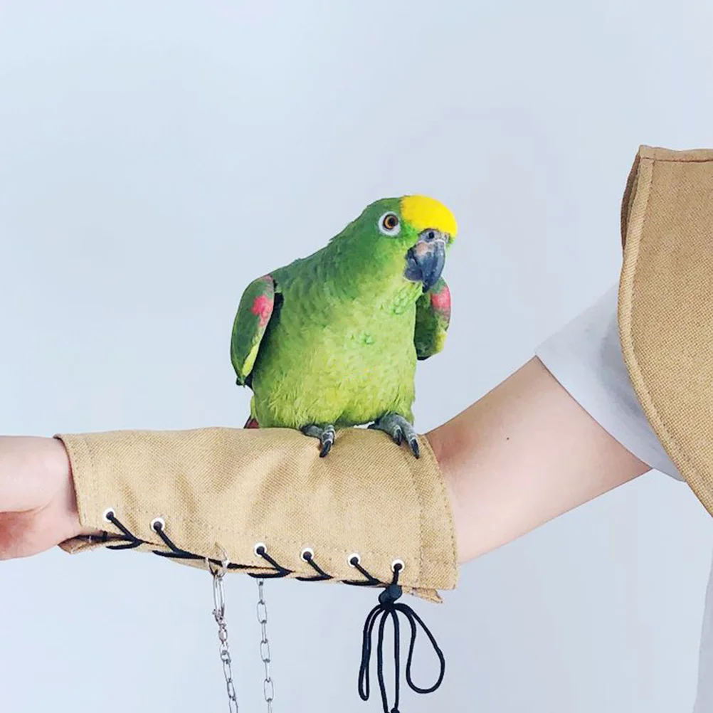 

1Pcs Parrot Arm Guard Anti-Scratch Durable Thick Cloth Convenient Opening Closing Design for Home Stage Outdoor Blue